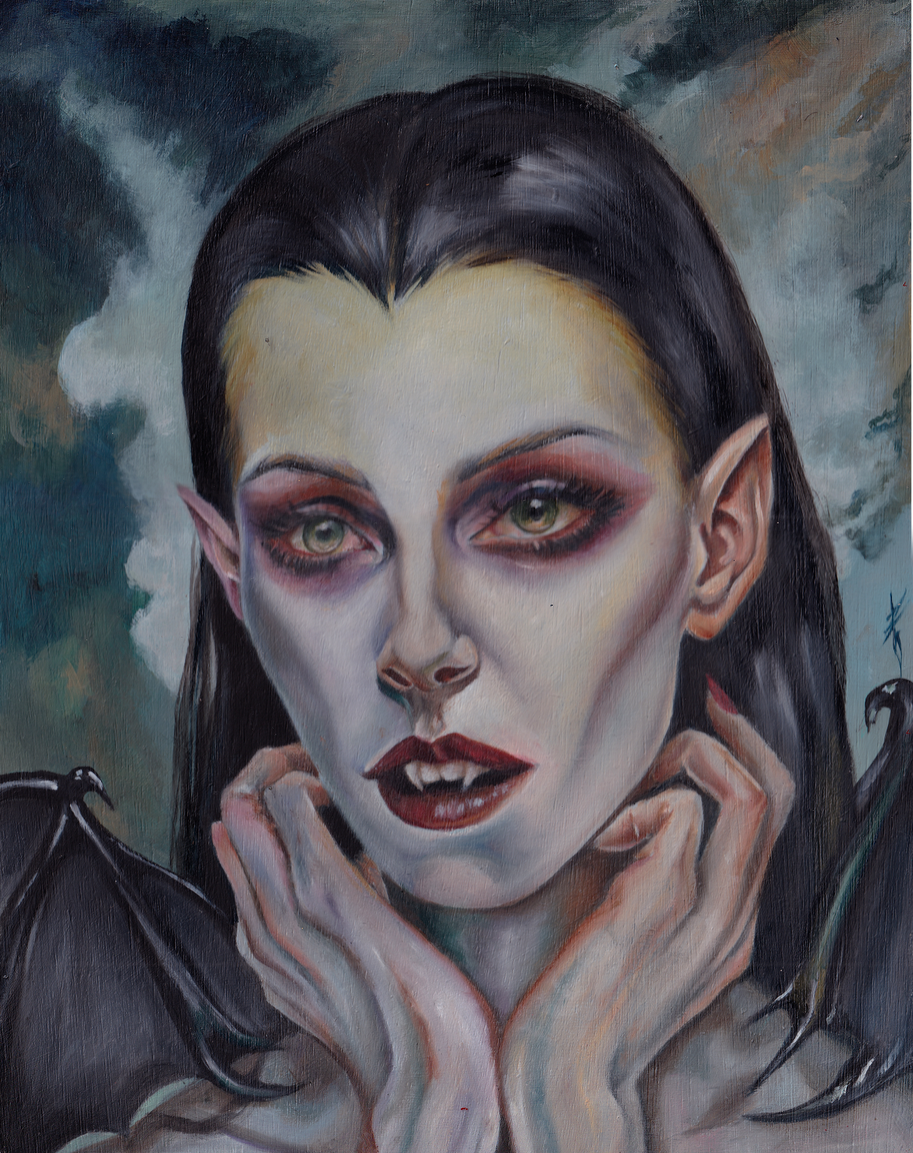 painting of a vampire